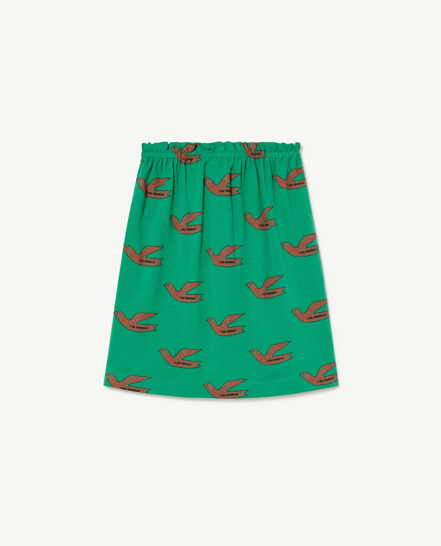 Green Birds Kitten Skirt PRODUCT BACK