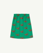 Green Birds Kitten Skirt PRODUCT BACK