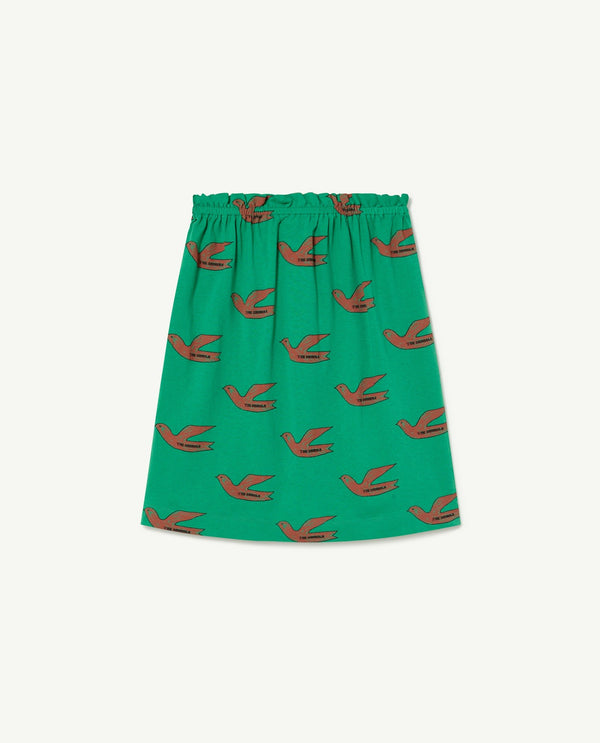 Green Birds Kitten Skirt PRODUCT BACK