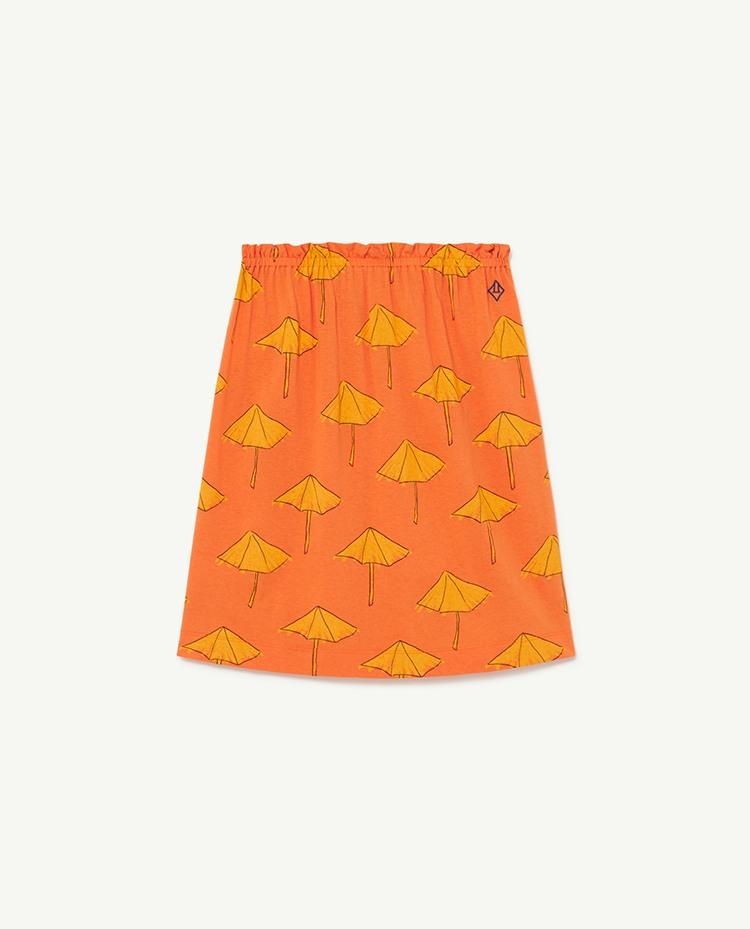 Orange Umbrellas Kitten Skirt COVER