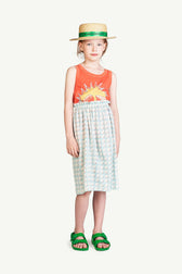 White Square Kitten Skirt MODEL FRONT