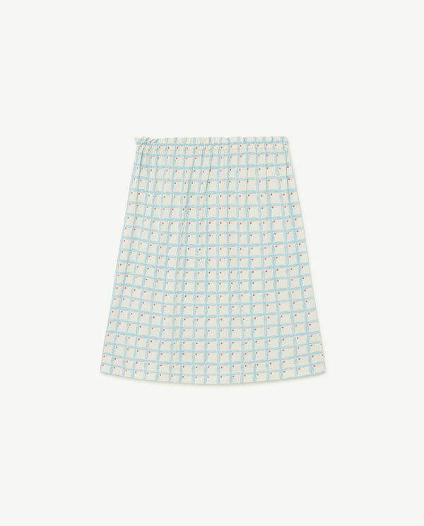 White Square Kitten Skirt PRODUCT BACK