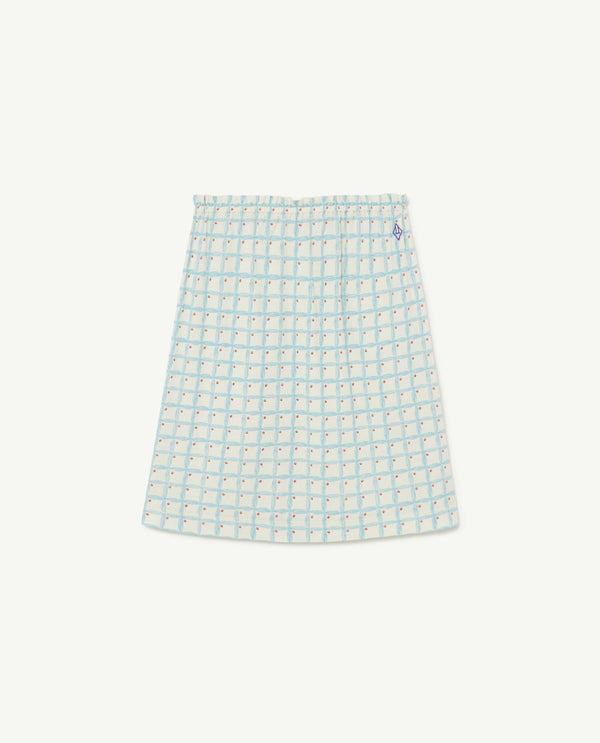 White Square Kitten Skirt PRODUCT FRONT