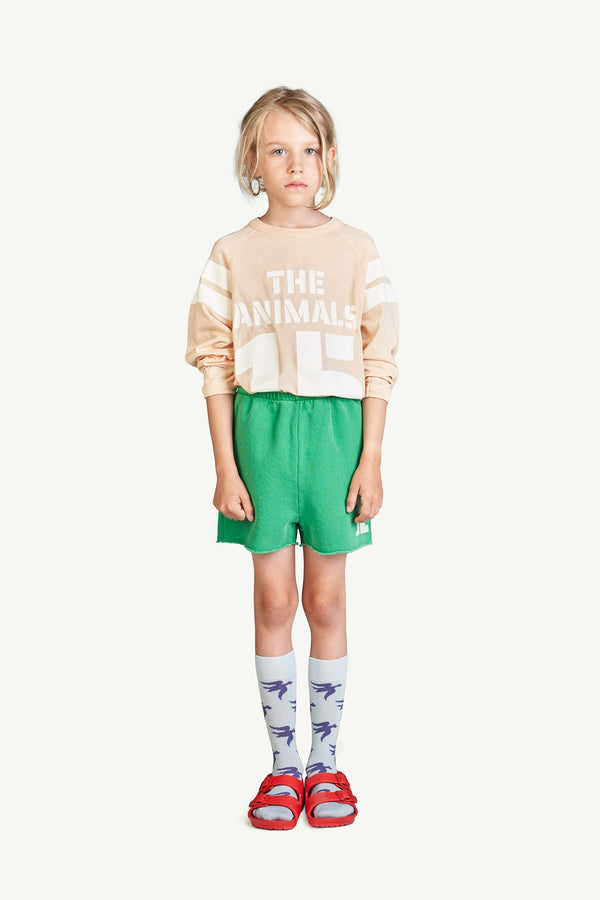 Green Hedgehog The Animals Pants MODEL FRONT