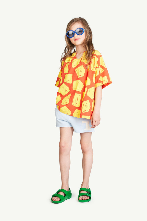 Blue Hedgehog The Animals Pants MODEL FRONT