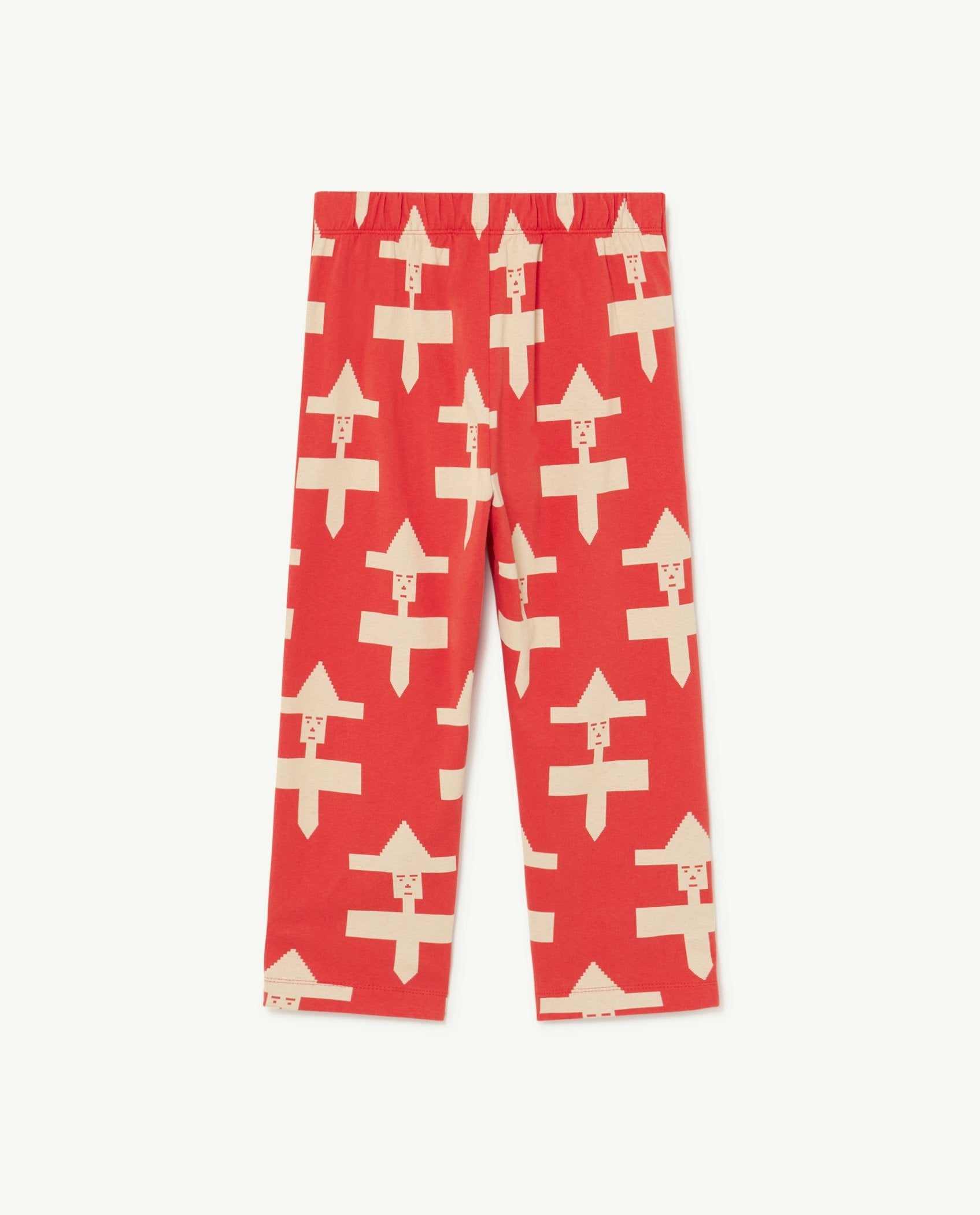 Red Geometric Camaleon Pants PRODUCT BACK