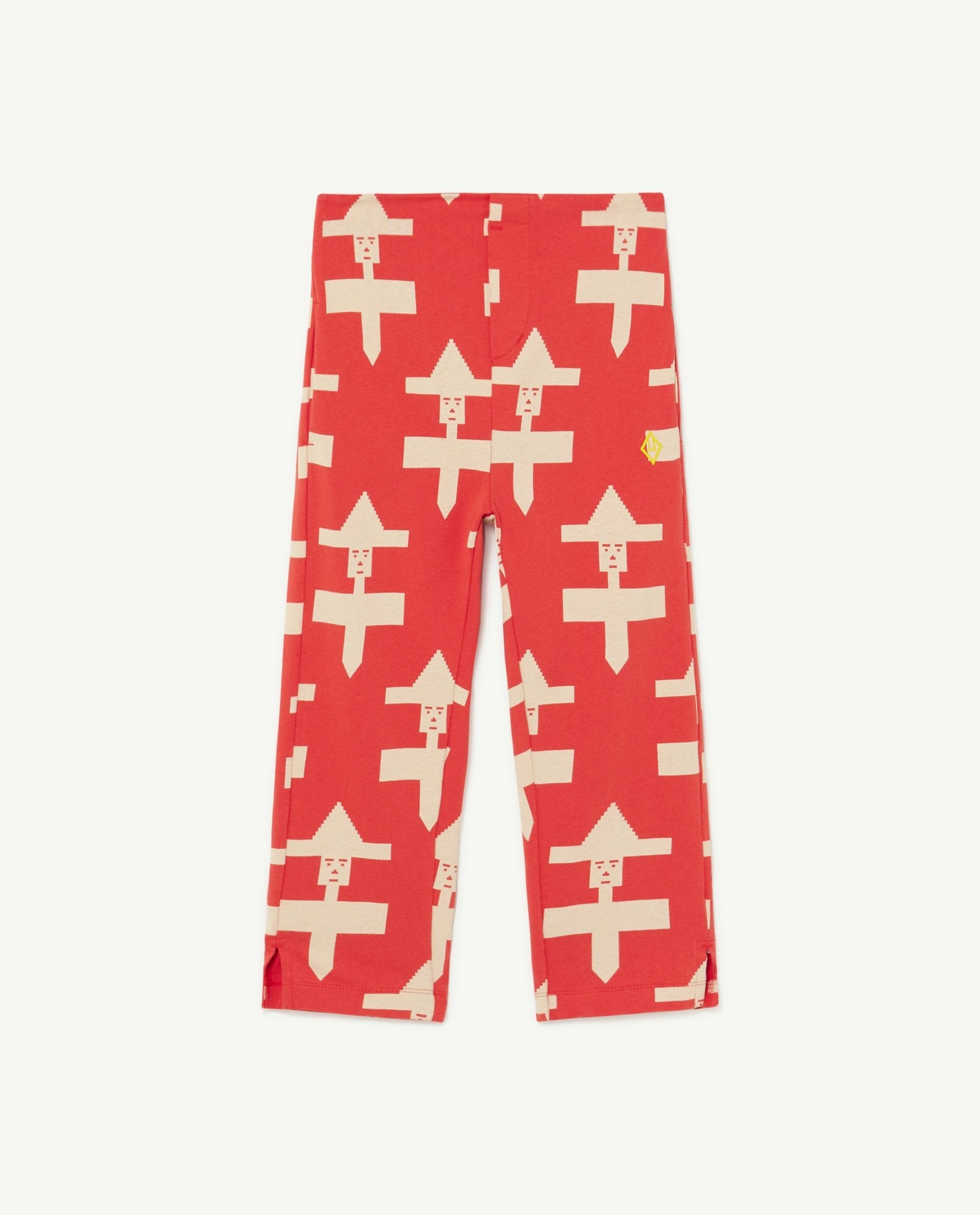 Red Geometric Camaleon Pants PRODUCT FRONT