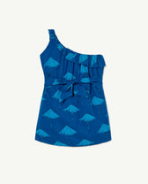 Deep Blue Weasel Dress PRODUCT BACK