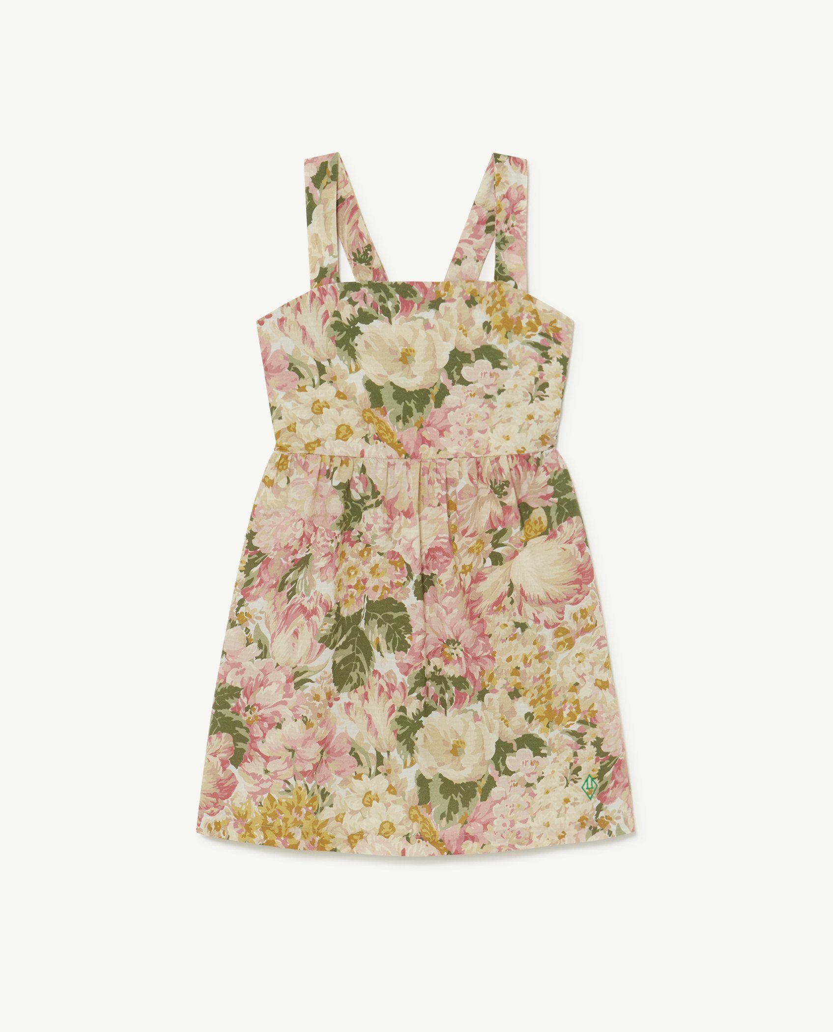 White Flowers Badger Dress PRODUCT FRONT