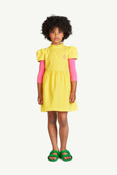 Yellow Tortoise Dress MODEL FRONT