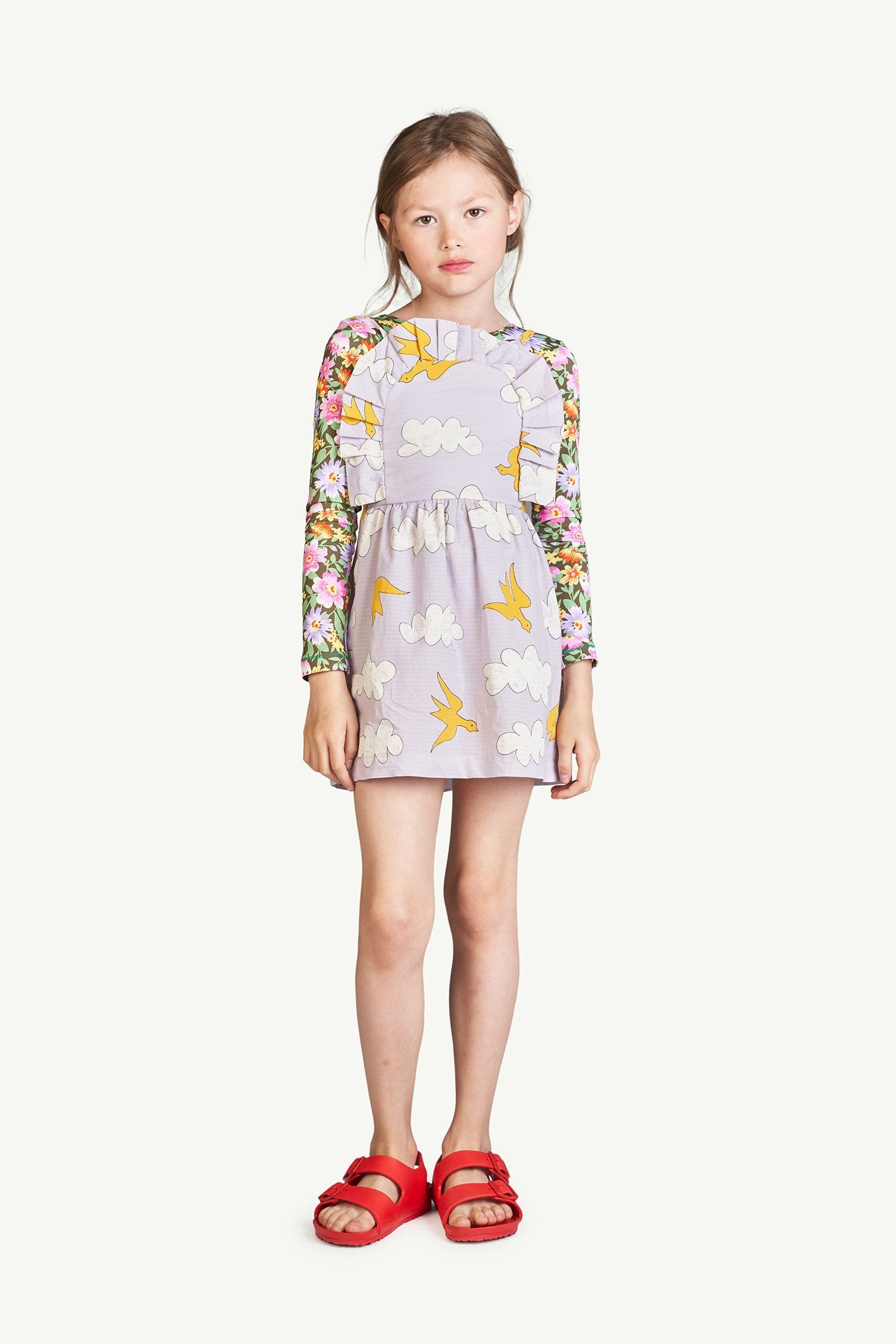 Lavand Clouds Dragonfly Dress MODEL FRONT