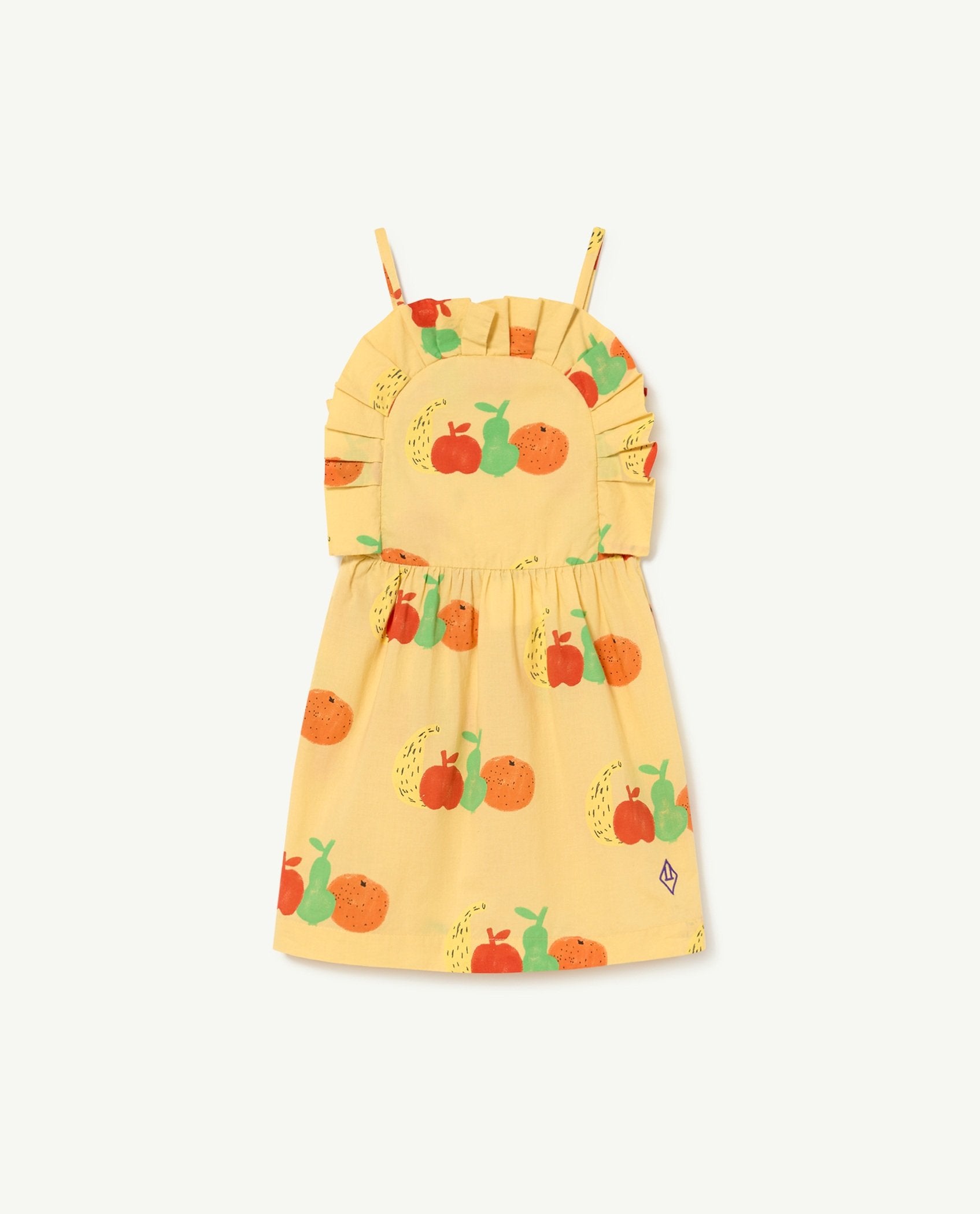 Yellow Fruits Dragonfly Dress PRODUCT FRONT