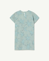 Blue Leaves Marten Dress PRODUCT BACK