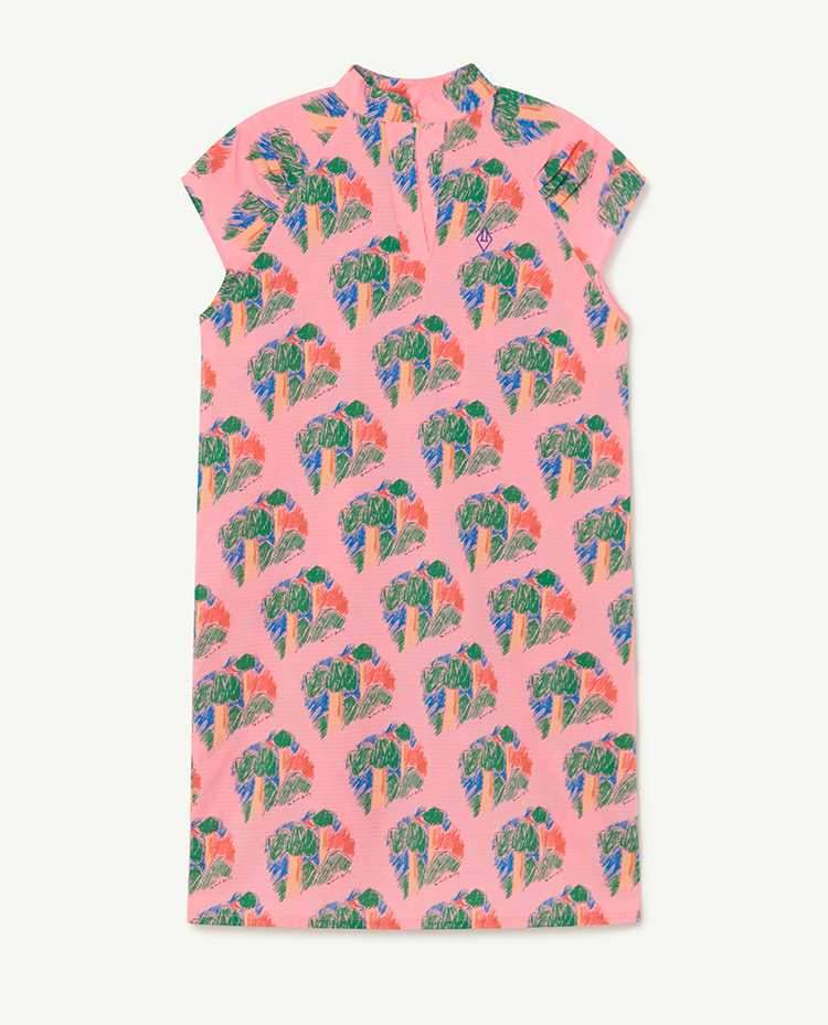 Pink Woods Swallow Dress COVER