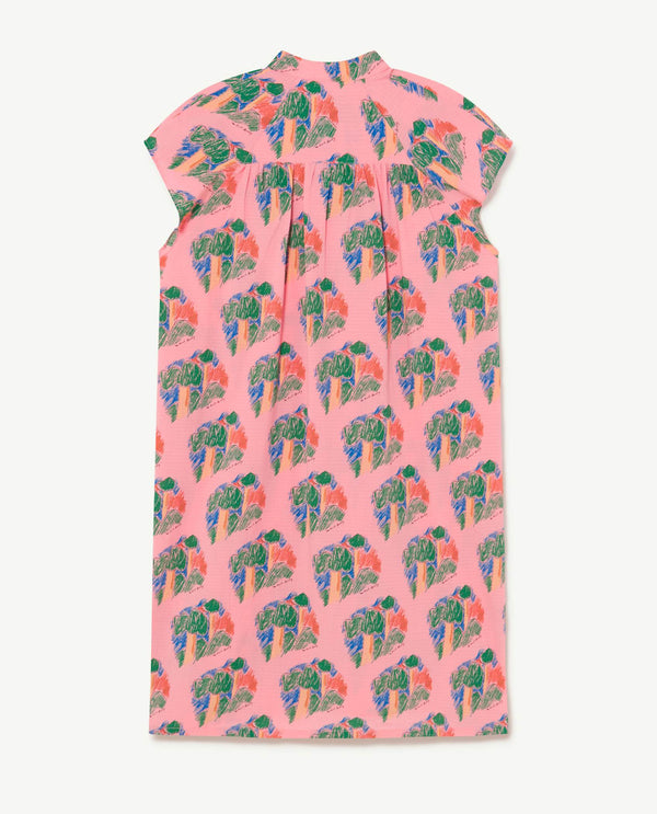 Pink Woods Swallow Dress PRODUCT BACK