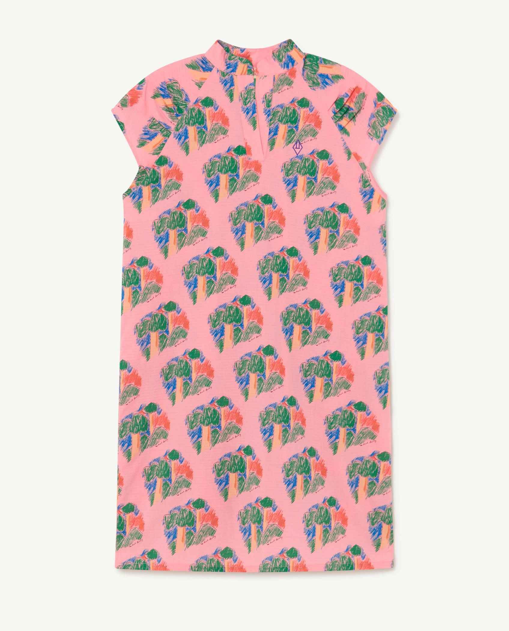 Pink Woods Swallow Dress PRODUCT FRONT