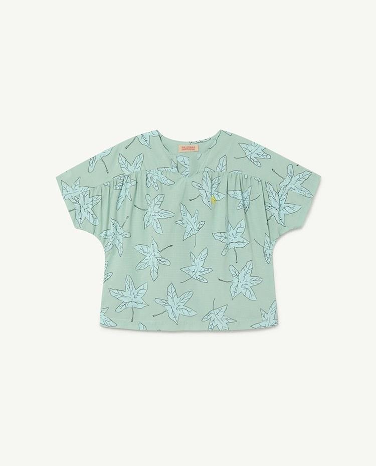 Blue Leaves Lamb Shirt COVER