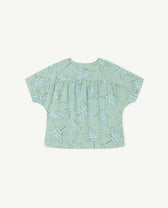 Blue Leaves Lamb Shirt PRODUCT BACK