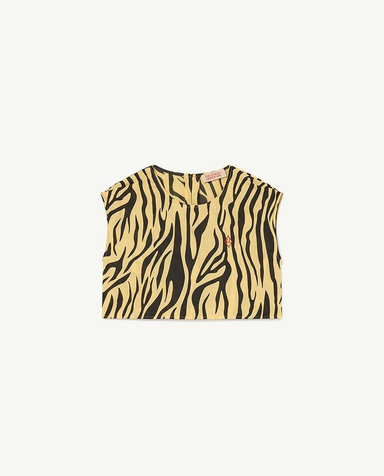 Yellow Zebra Baboon Shirt COVER