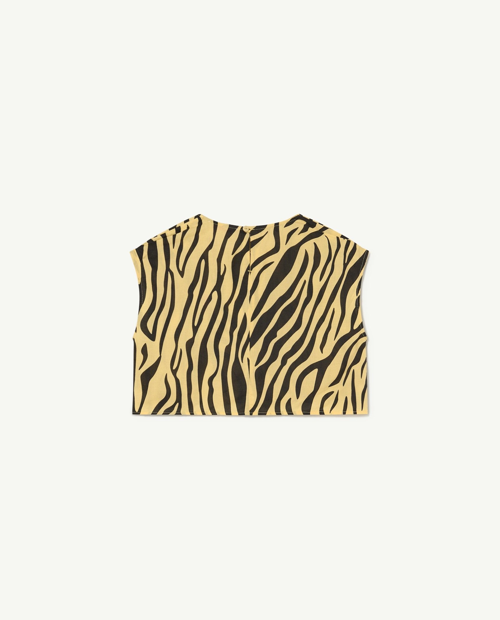 Yellow Zebra Baboon Shirt PRODUCT BACK