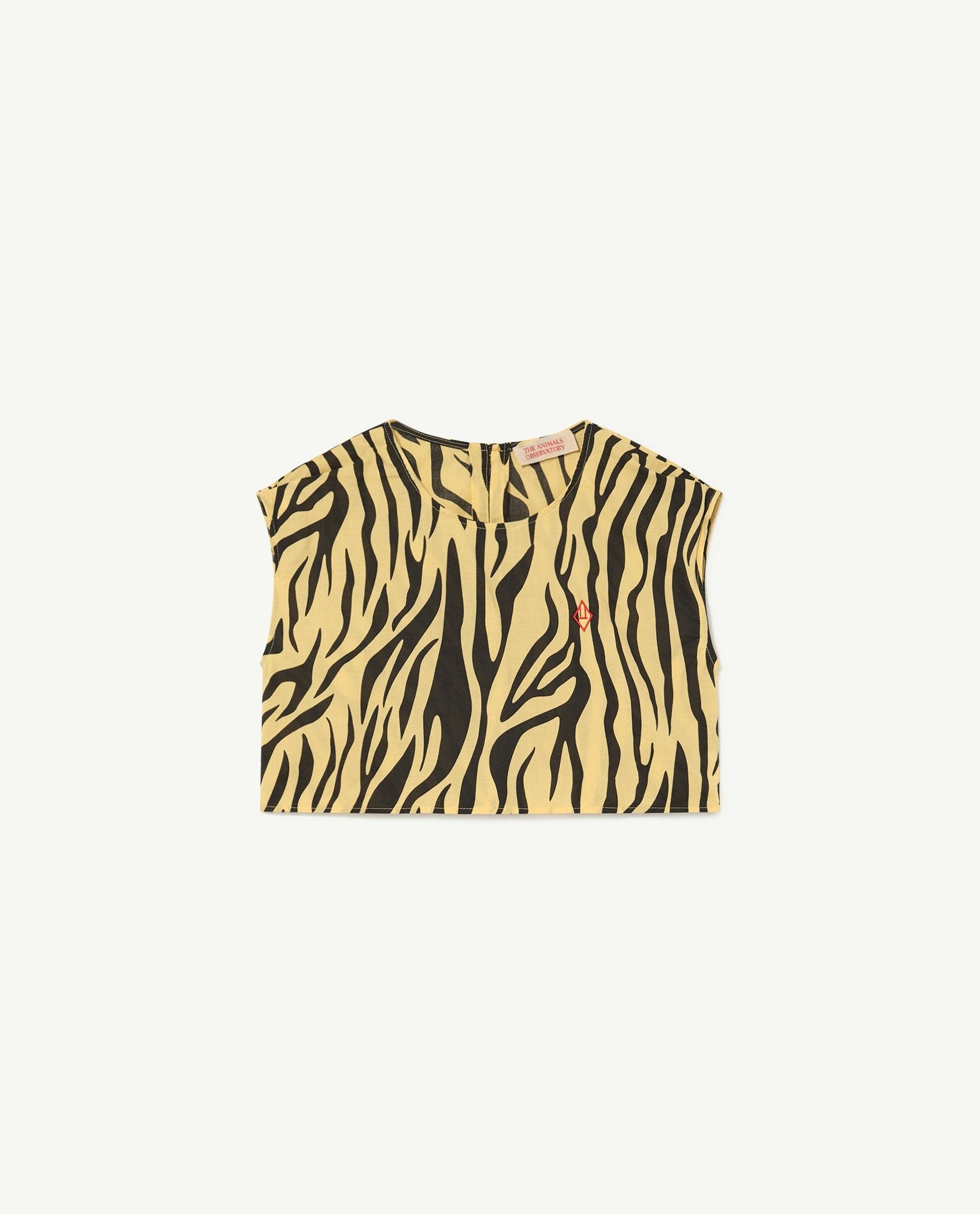 Yellow Zebra Baboon Shirt PRODUCT FRONT
