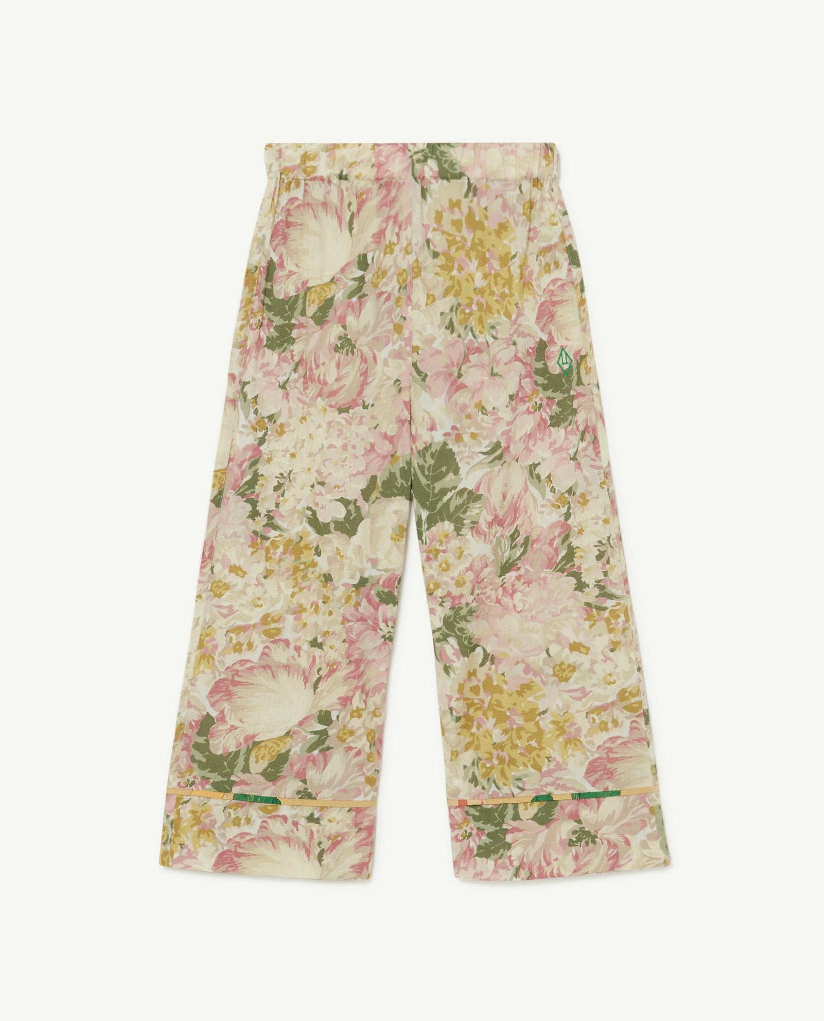 White Flowers Antelope Pants PRODUCT FRONT