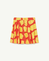 Red Cubes Turkey Skirt PRODUCT BACK