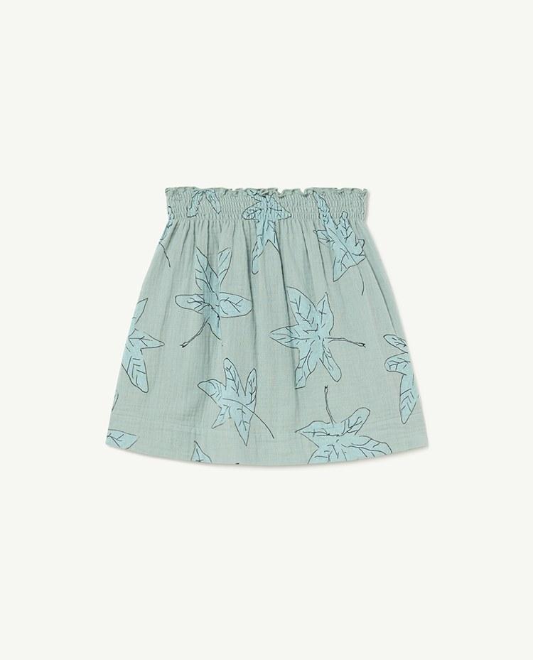 Blue Leaves Wombat Skirt COVER
