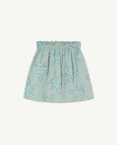 Blue Leaves Wombat Skirt PRODUCT BACK