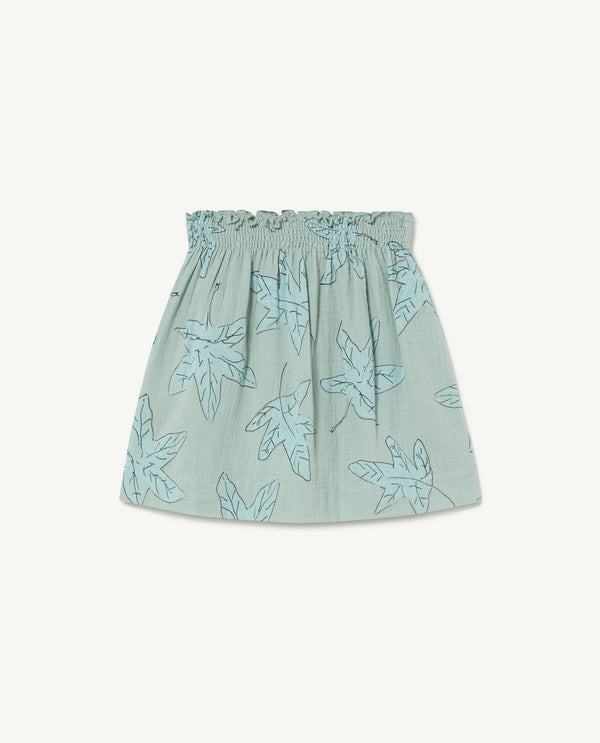 Blue Leaves Wombat Skirt PRODUCT BACK