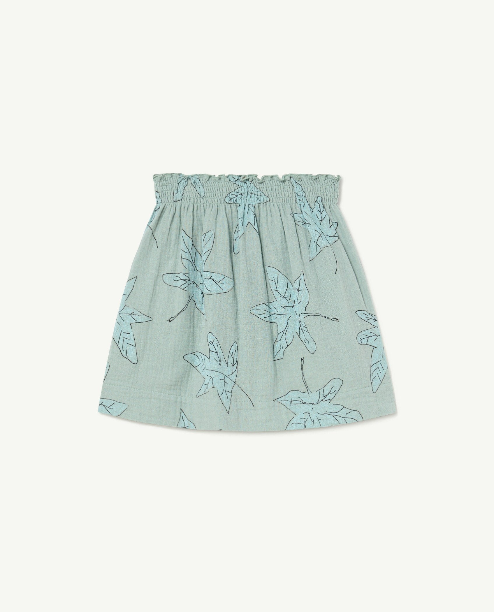 Blue Leaves Wombat Skirt PRODUCT FRONT