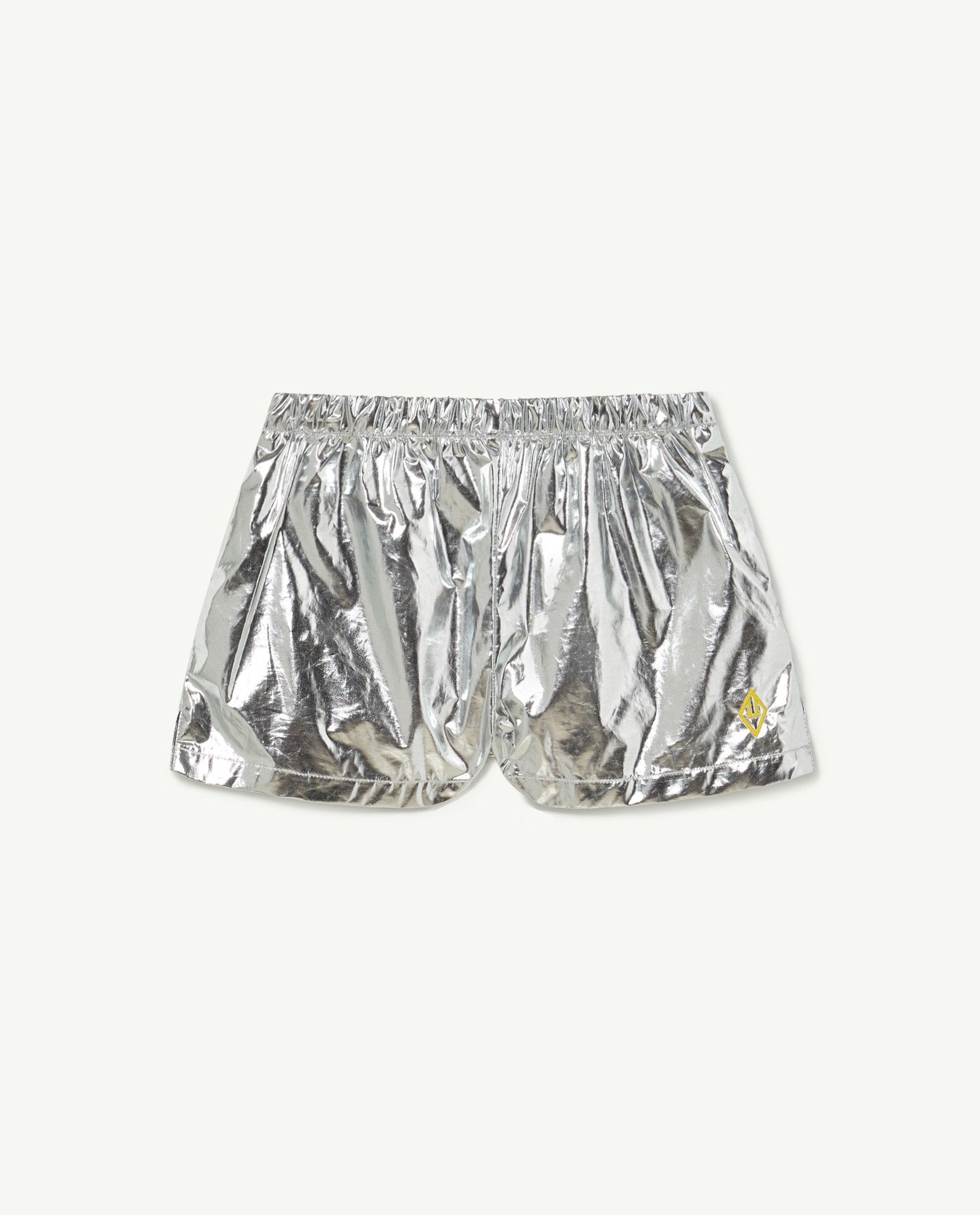 Silver Shiny Calm Pants PRODUCT FRONT