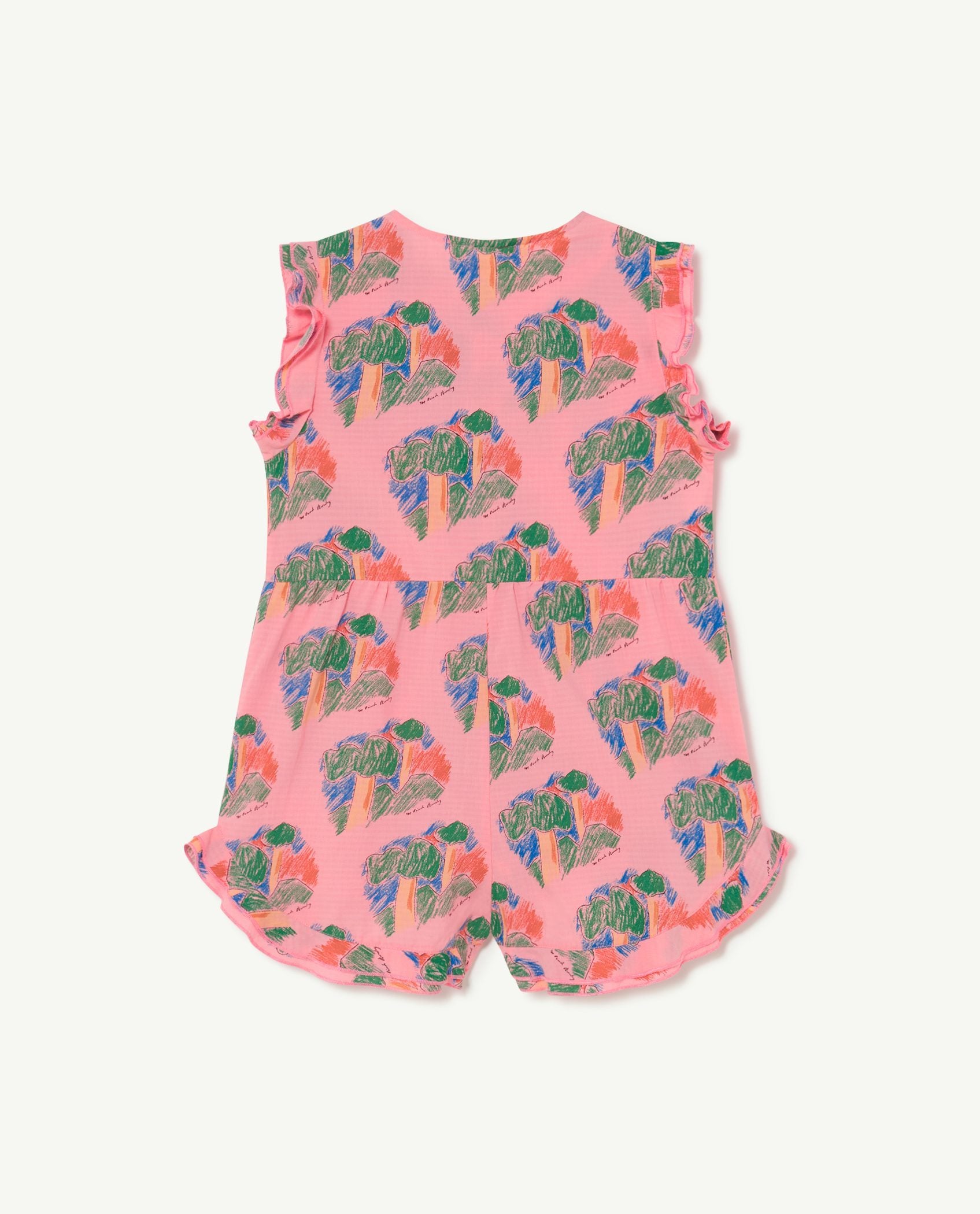 Pink Woods Squirrel Jumpsuit PRODUCT BACK
