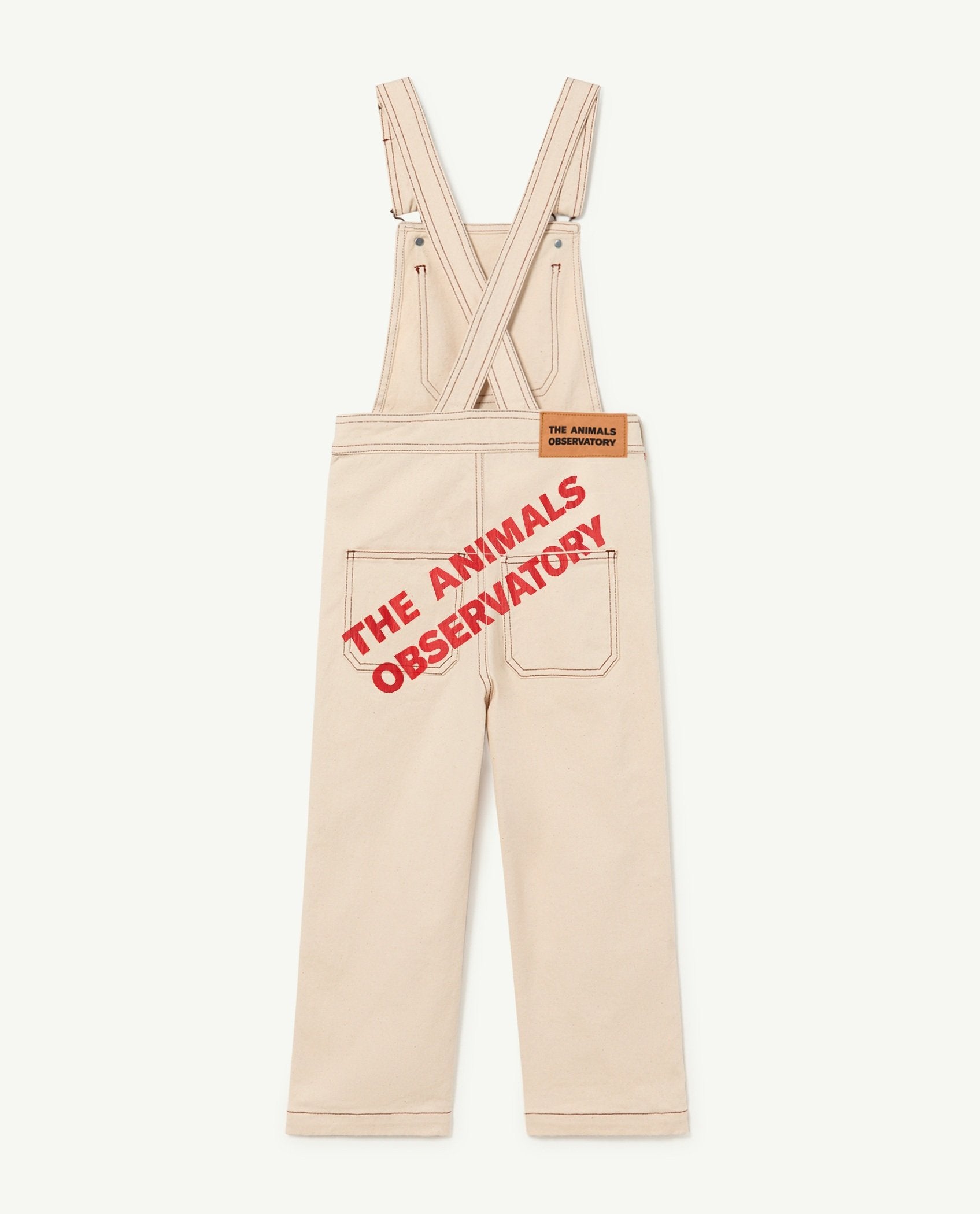 White The Animals Mule Jumpsuit PRODUCT BACK