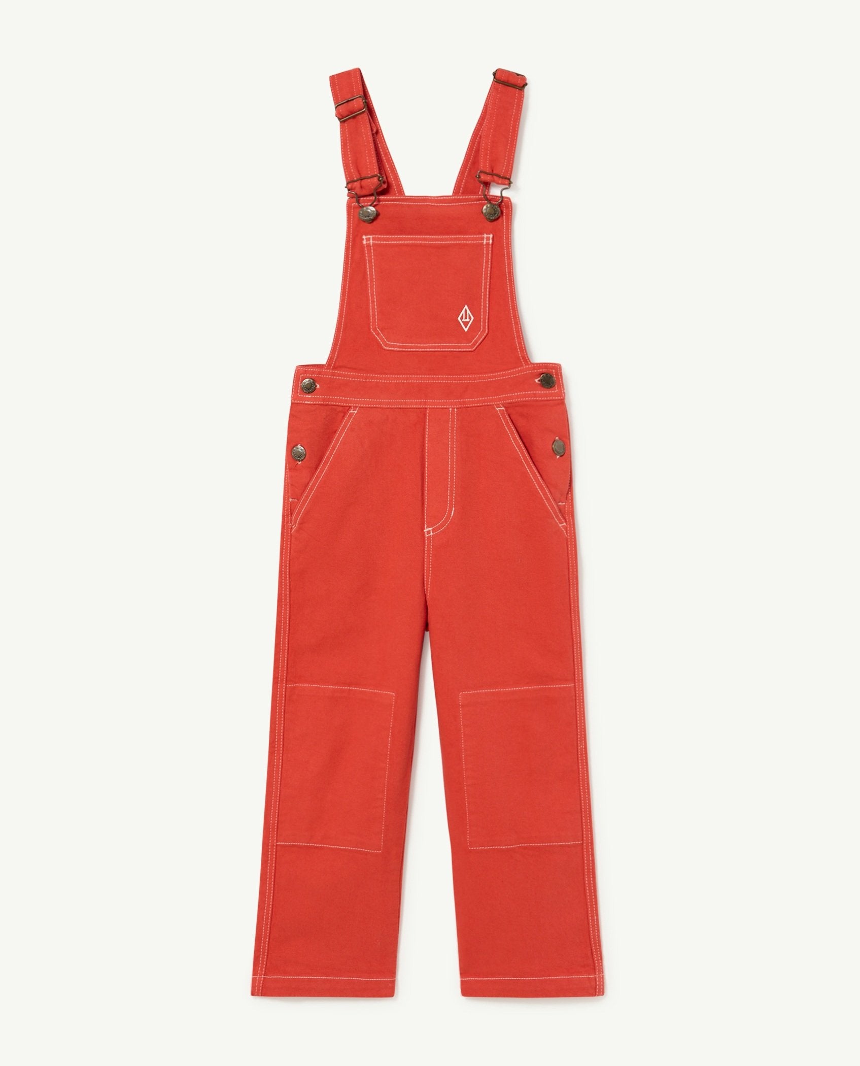 Red The Animals Mule Jumpsuit PRODUCT FRONT
