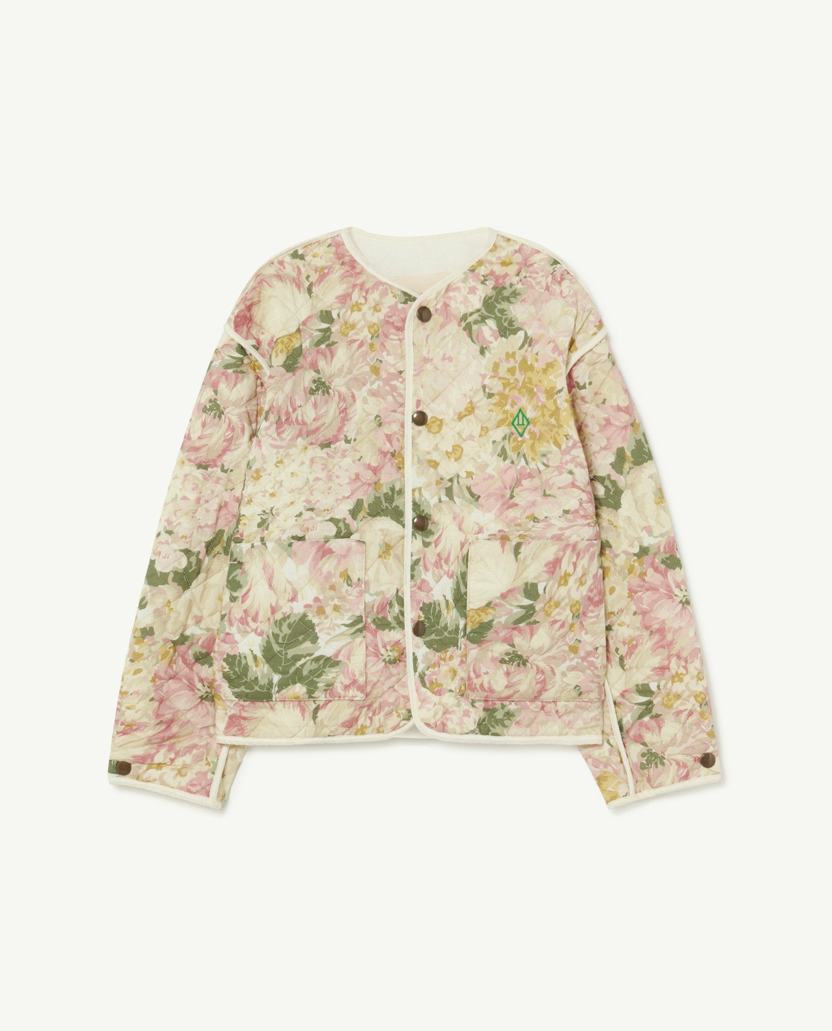 White Flowers Starling Jacket PRODUCT FRONT