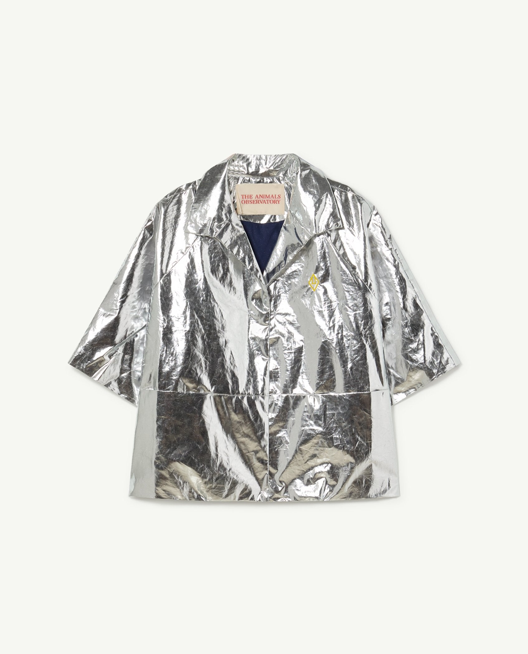 Silver Shiny Lion Jacket PRODUCT FRONT