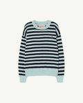 Blue Stripes Bull Sweater