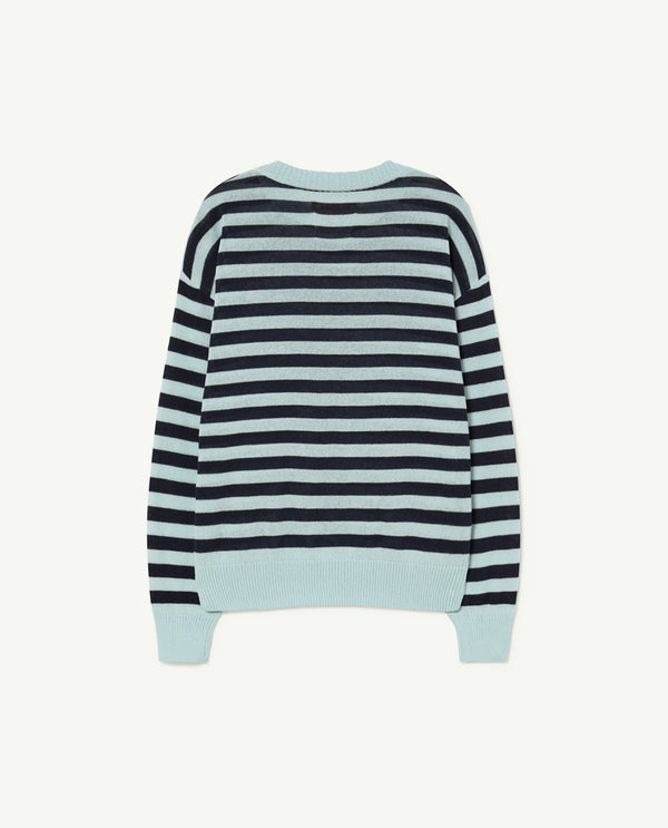 Blue Stripes Bull Sweater PRODUCT BACK