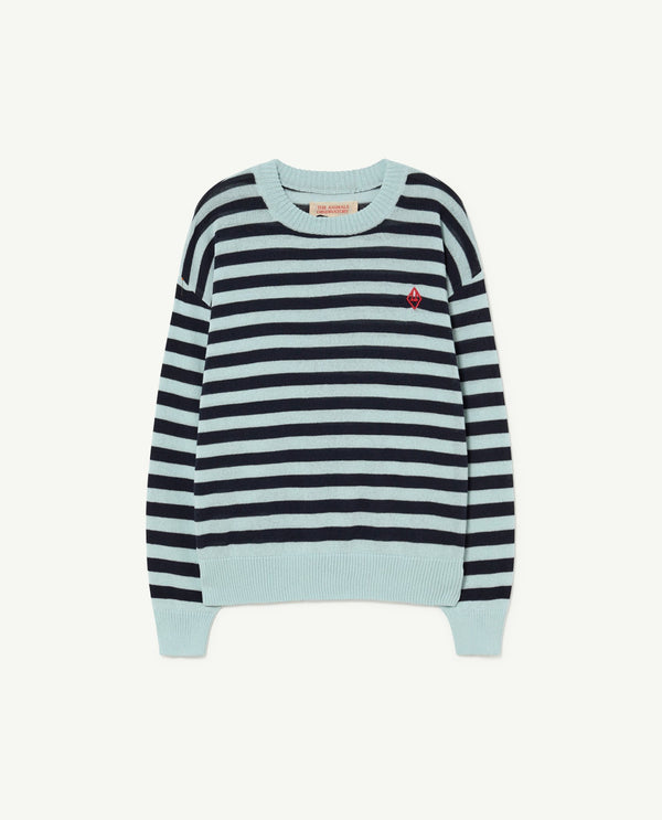 Blue Stripes Bull Sweater PRODUCT FRONT