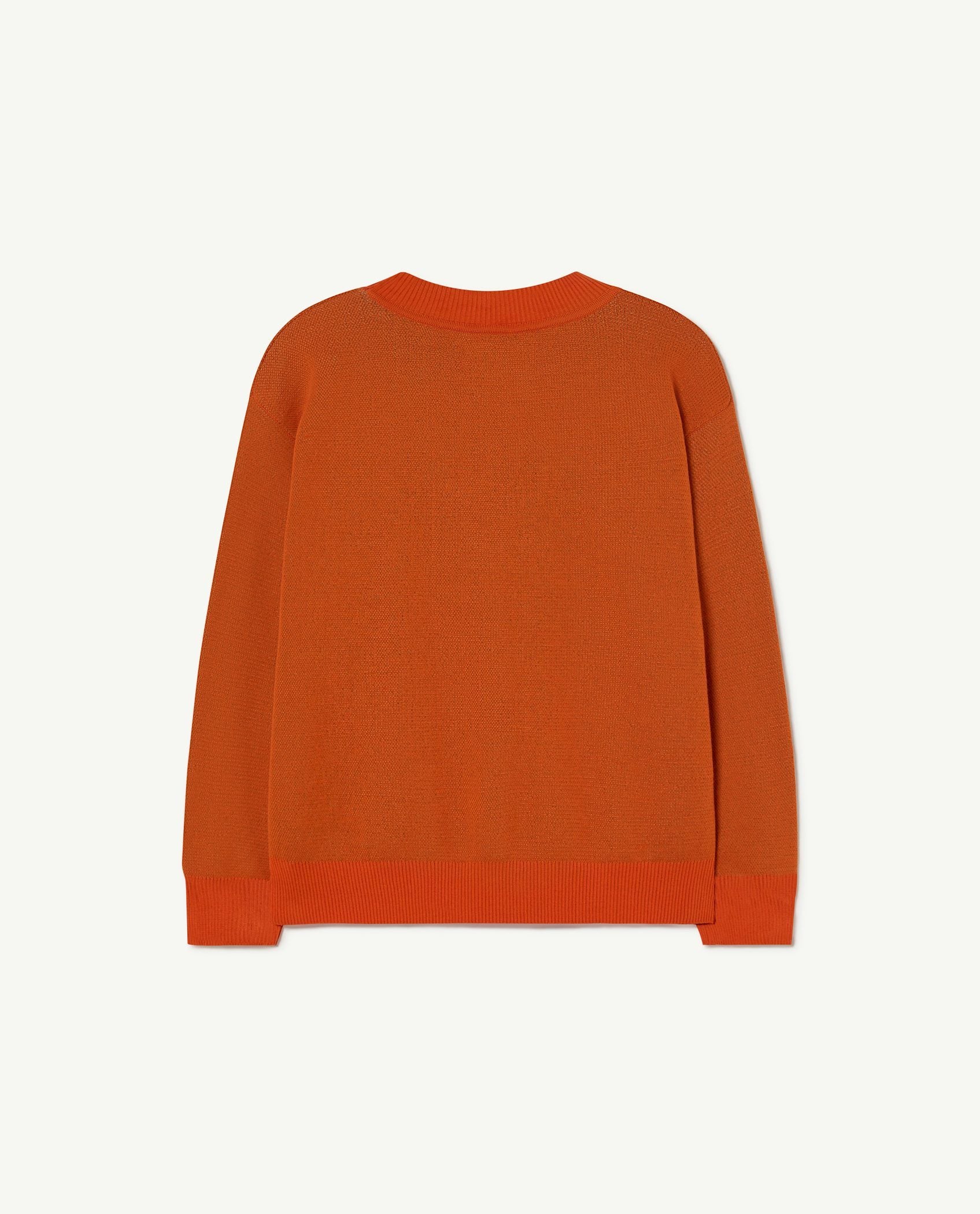 Orange Horse Bull Sweater PRODUCT BACK