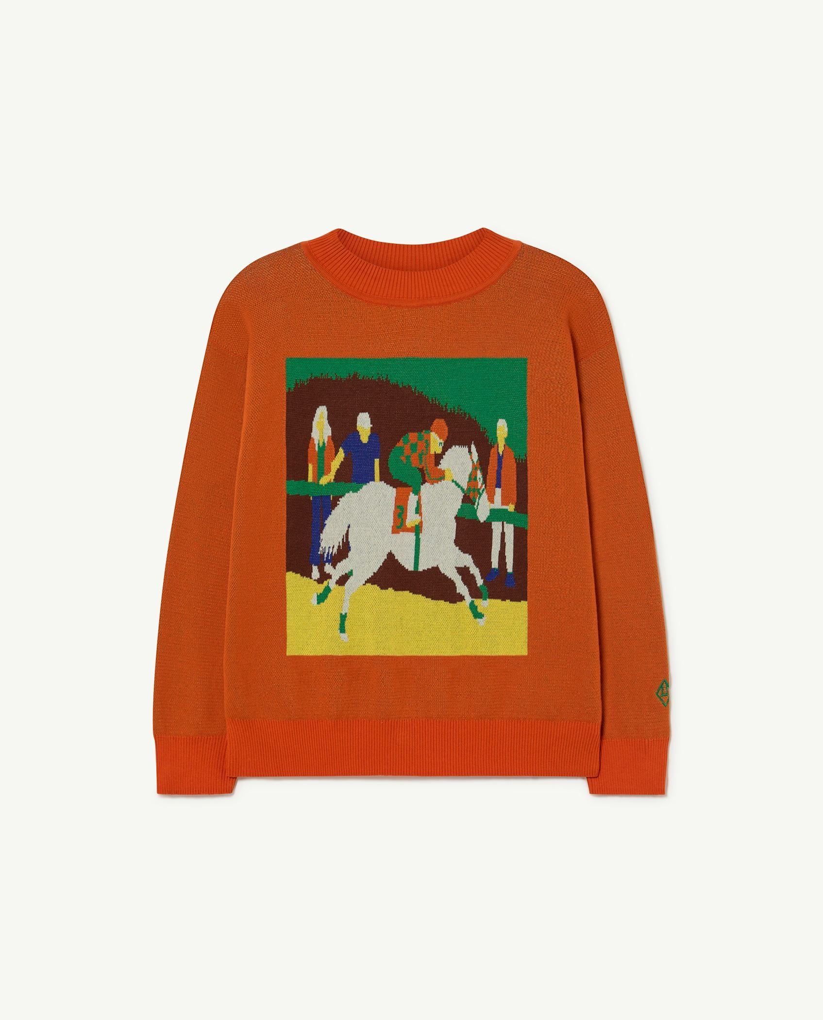 Orange Horse Bull Sweater PRODUCT FRONT
