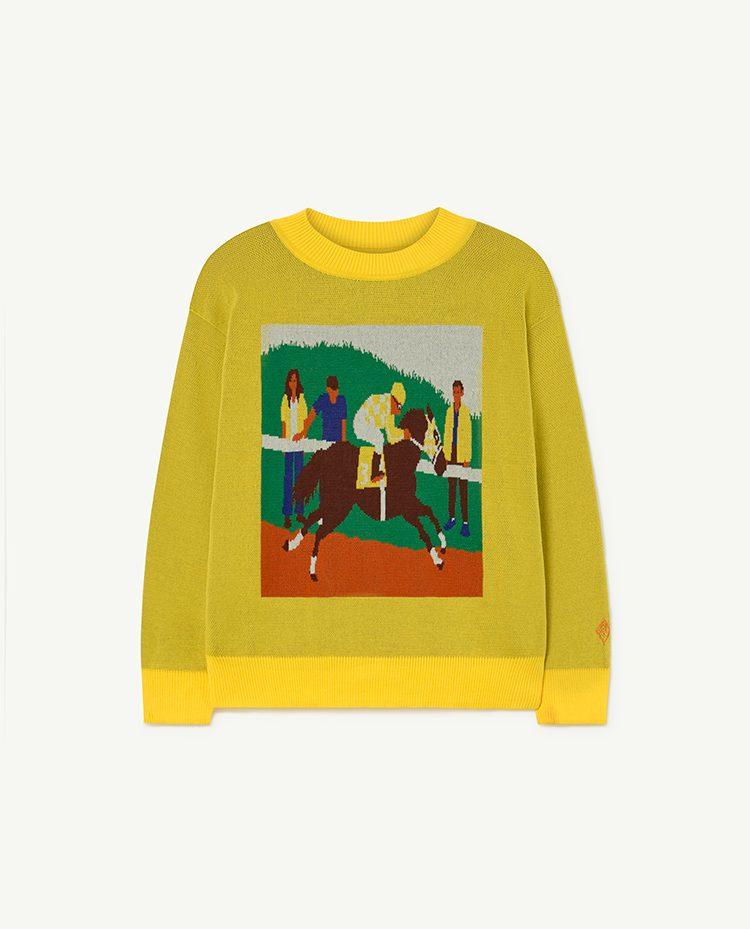 Yellow Horse Bull Sweater COVER