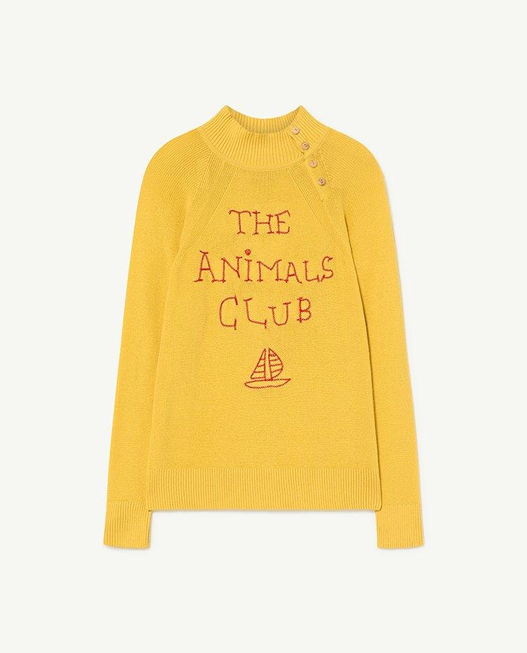 Yellow The Animals Club Raven Sweater COVER