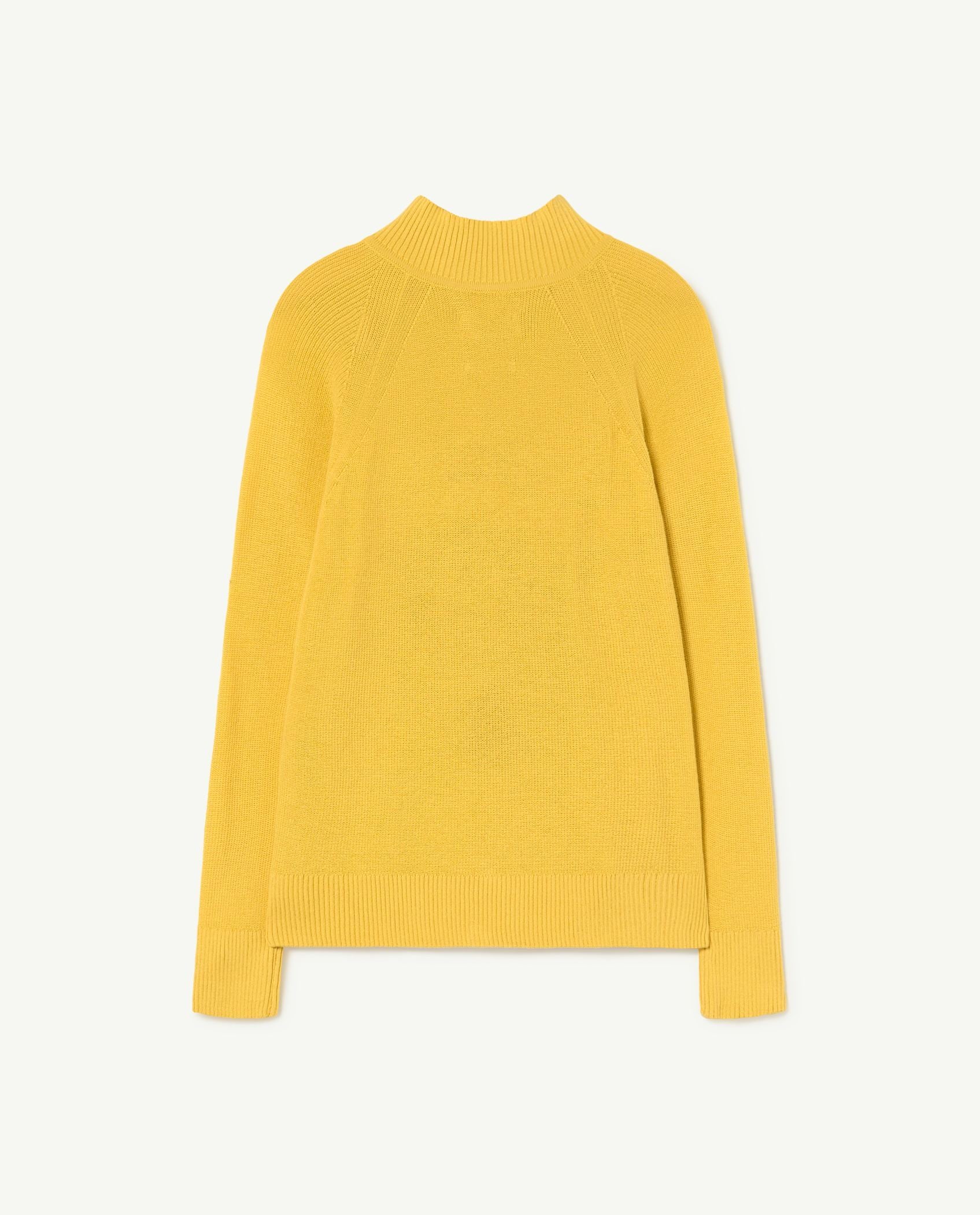Yellow The Animals Club Raven Sweater PRODUCT BACK