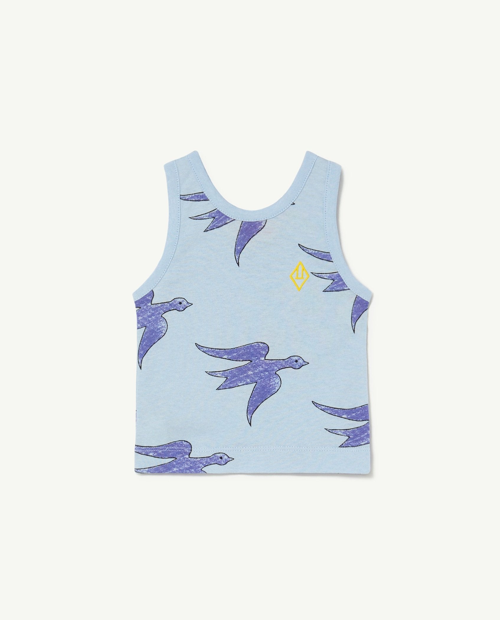 Blue Flying Birds Frog Baby T-Shirt PRODUCT FRONT