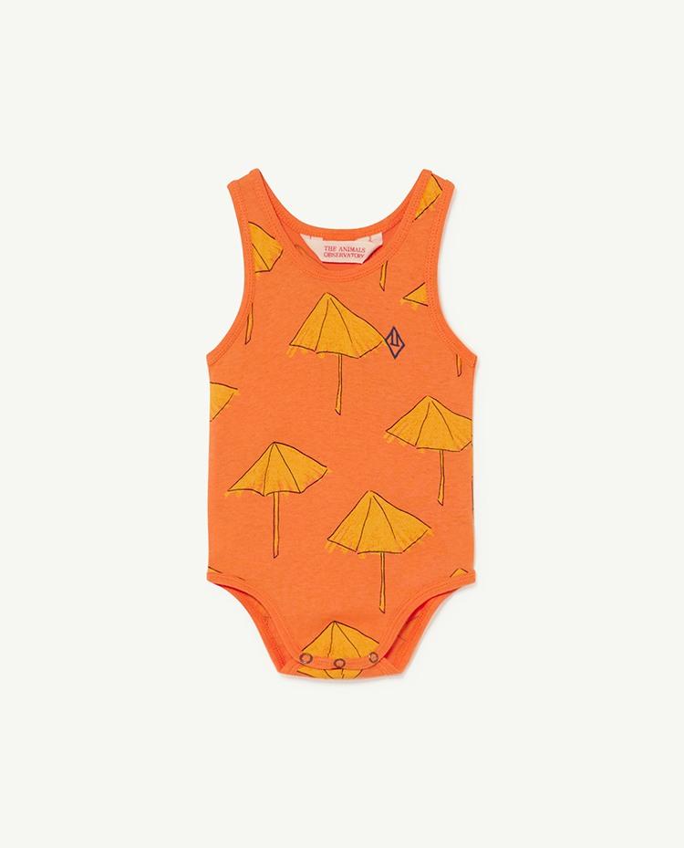 Orange Umbrellas Turtle Baby Body COVER