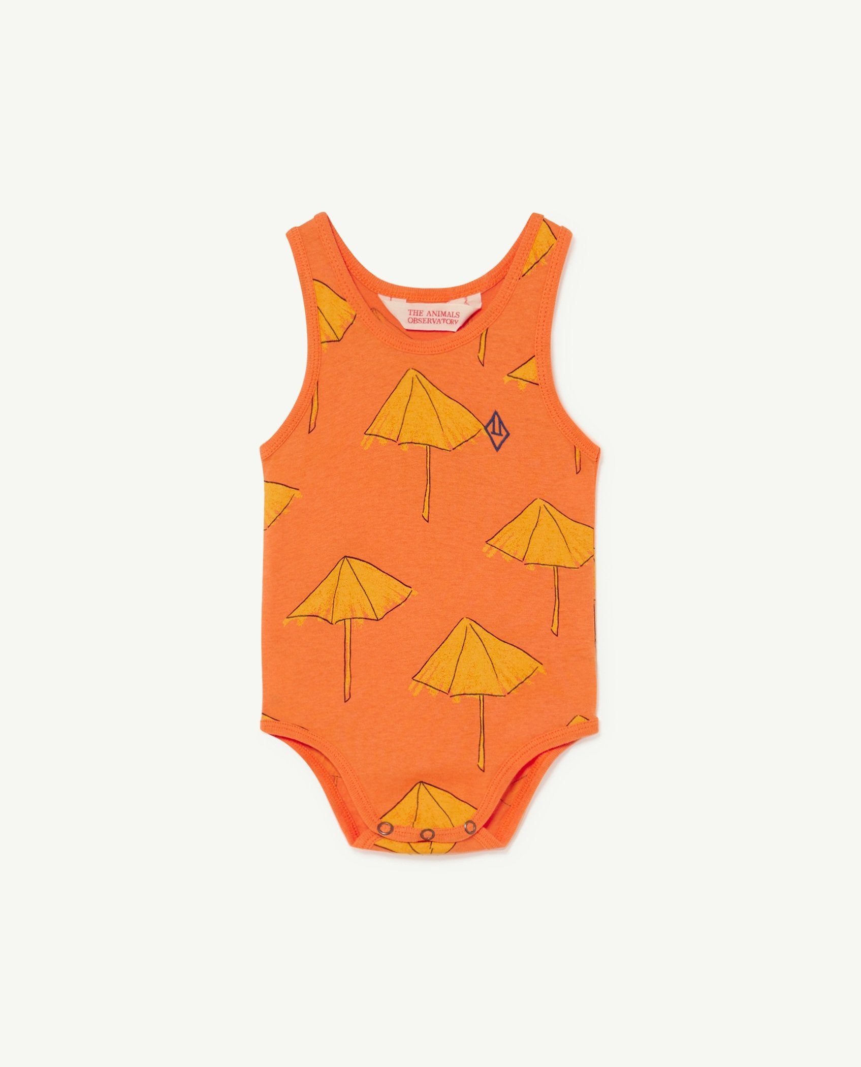 Orange Umbrellas Turtle Baby Body PRODUCT FRONT