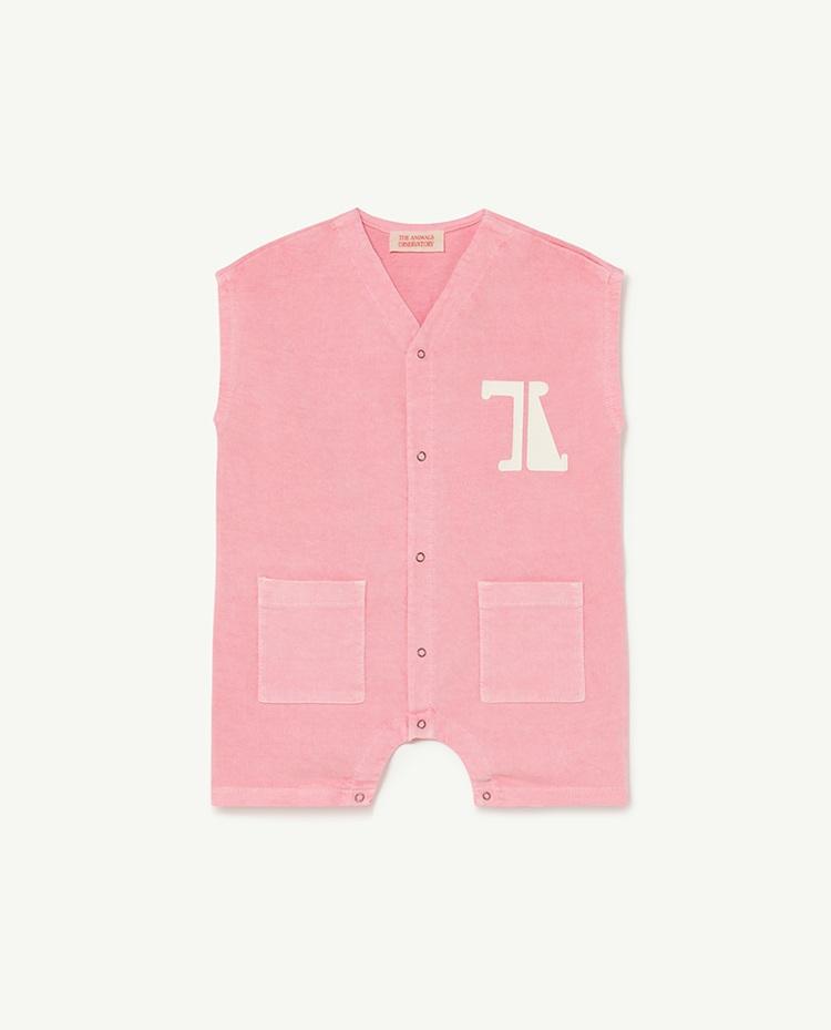 Pink The Animals Ape Baby Jumpsuit COVER