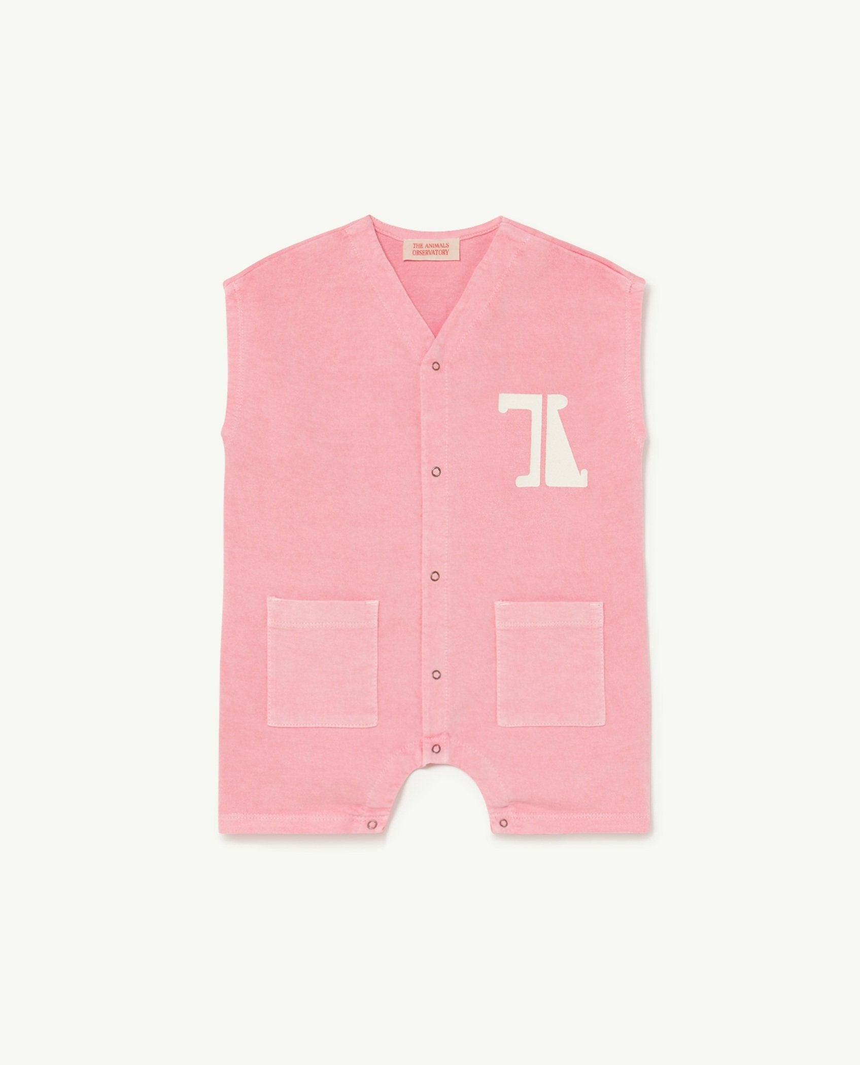 Pink The Animals Ape Baby Jumpsuit PRODUCT FRONT